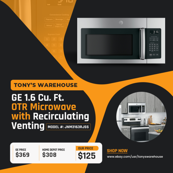 GE OVER THE RANGE MICROWAVE